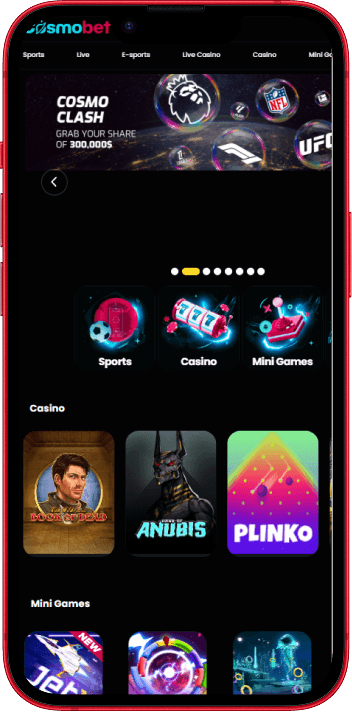 Cosmobet Casino mobile casino experience on smartphone