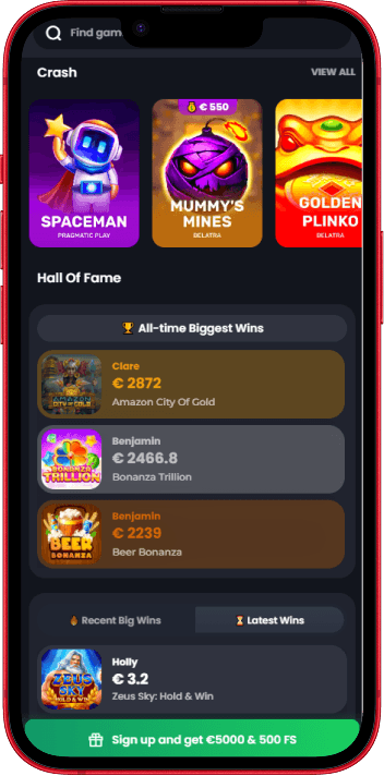 Crownz Casino mobile casino experience on smartphone
