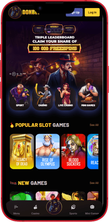 DonBet Casino mobile casino experience on smartphone