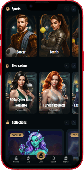 Kingdom Casino mobile casino experience on smartphone