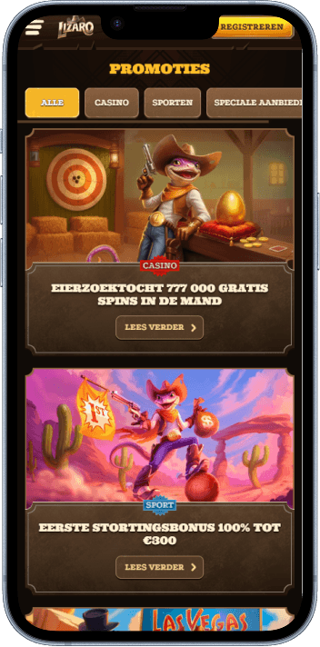 Lizaro Casino welcome bonus and promotions page