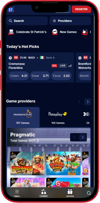 SpinTexas Casino mobile casino experience on smartphone