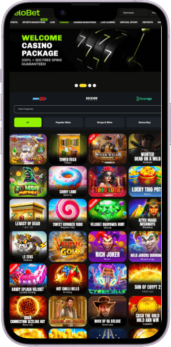 Velobet Casino game selection and lobby overview
